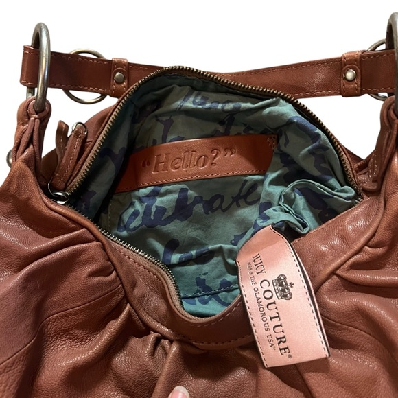 Juicy Couture Brown Goatskin Leather Women’s Hobo Bag - Picture 4 of 8